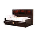 Phoenix Transitional Cappuccino Full Bed - Eclectic 79 Furniture Store