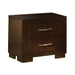 Jessica Cappuccino Two-Drawer Nightstand Back Panel (Pair) - Eclectic 79 Furniture Store