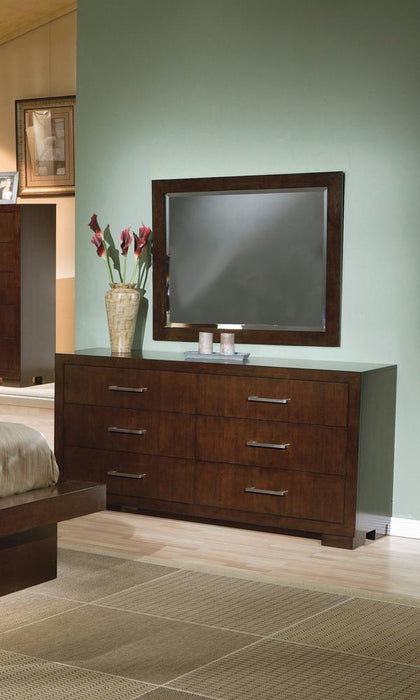 Jessica Cappuccino Dresser Mirror - Eclectic 79 Furniture Store