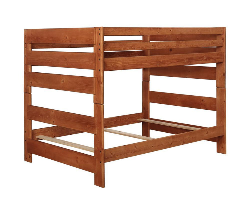 Wrangle Hill Amber Wash Full-over-Full Bunk Bed - Eclectic 79 Furniture Store