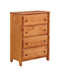 Wrangle Hill Amber Wash Four-Drawer Chest - Eclectic 79 Furniture Store