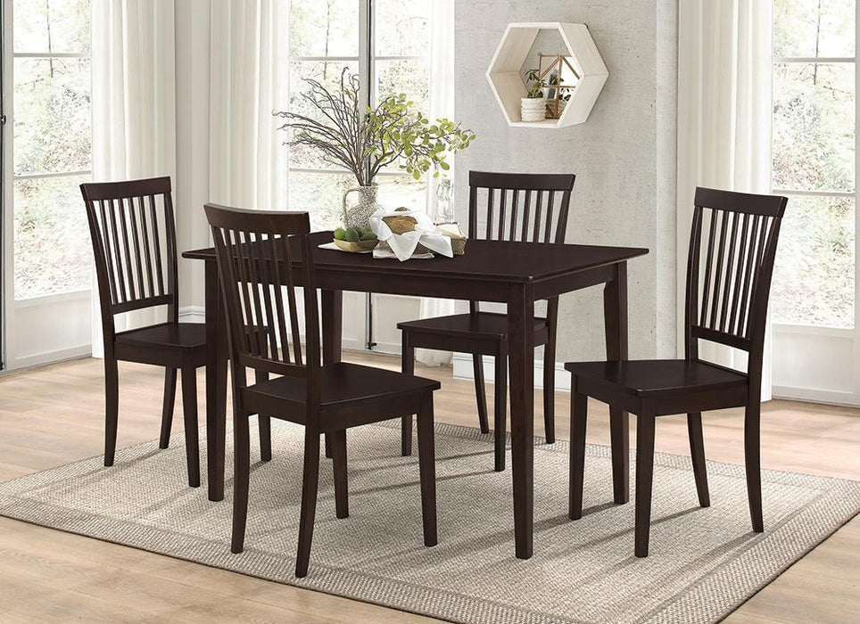 Oakdale Casual Cappuccino Five-Piece Dinette Set - Eclectic 79 Furniture Store