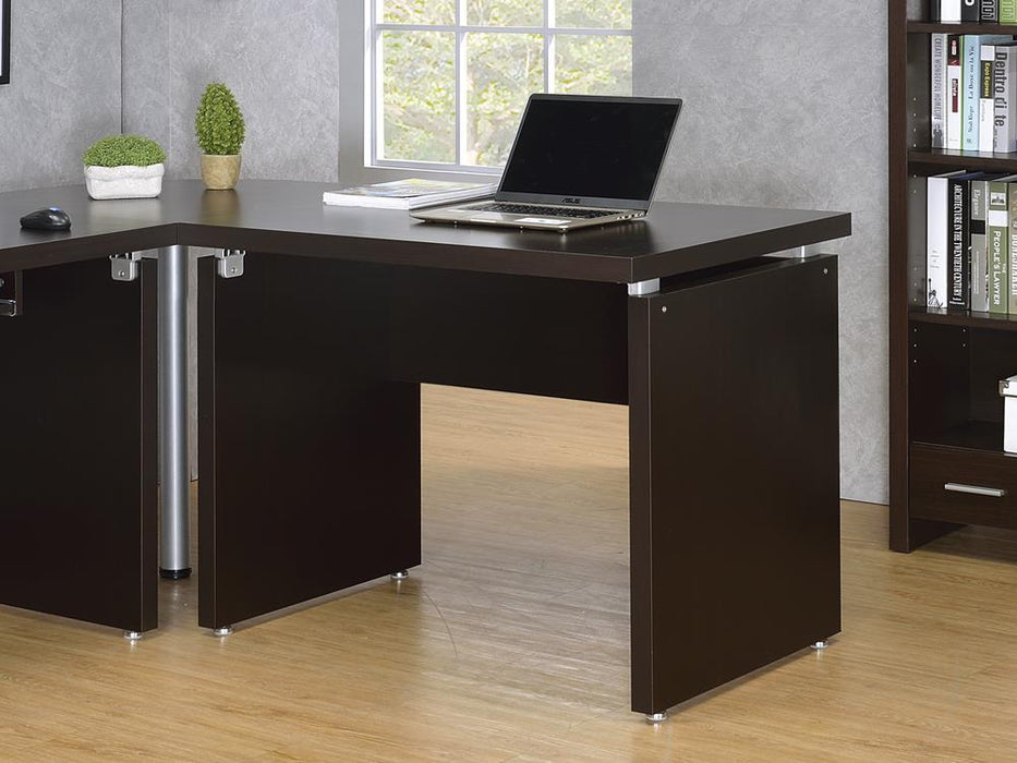Skylar Contemporary Cappuccino Desk - Eclectic 79 Furniture Store