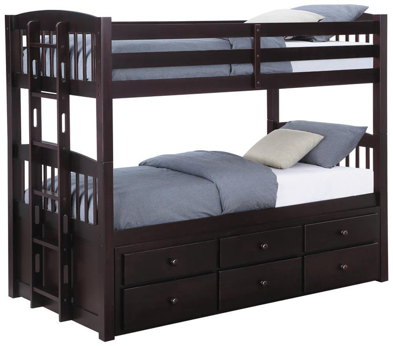 Kensington Cappuccino Bunk Bed - Eclectic 79 Furniture Store