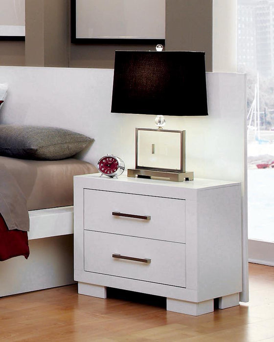 Jessica Contemporary Two-Drawer Nightstand