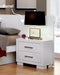 Jessica Contemporary White Nightstand - Eclectic 79 Furniture Store