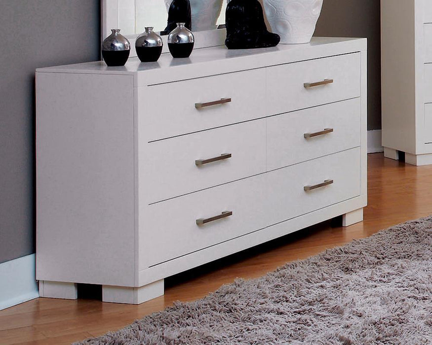 Jessica Contemporary Six-Drawer Dresser - Eclectic 79 Furniture Store