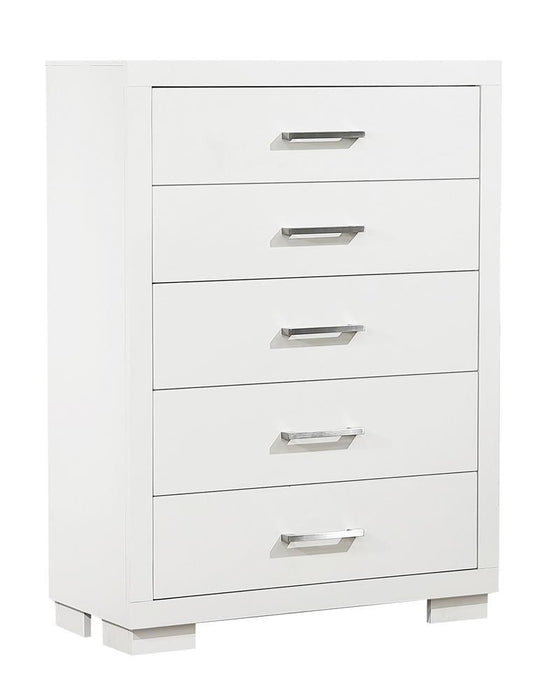 Jessica Contemporary Five-Drawer Chest - Eclectic 79 Furniture Store