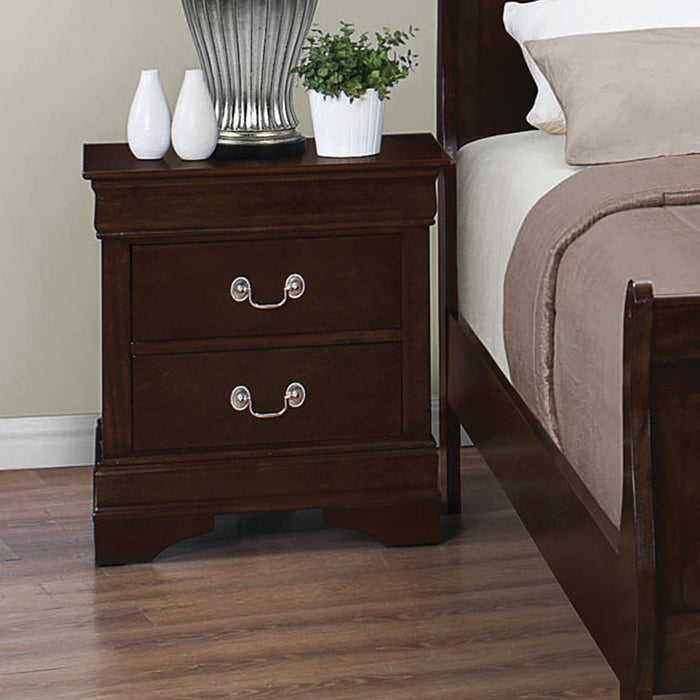 Louis Philippe Two-Drawer Nightstand - Eclectic 79 Furniture Store