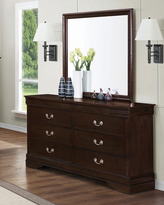 Louis Philippe Square Dresser Mirror - Eclectic 79 Furniture Store
