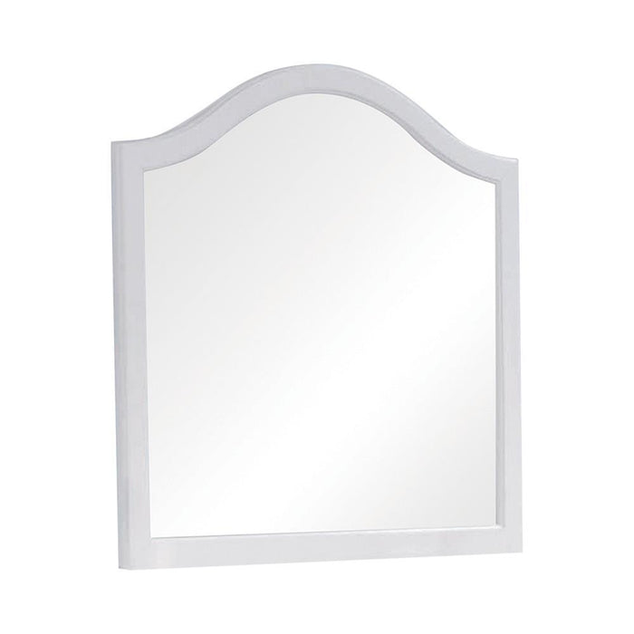 Dominique French Country White Mirror - Eclectic 79 Furniture Store