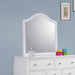 Dominique French Country White Mirror - Eclectic 79 Furniture Store