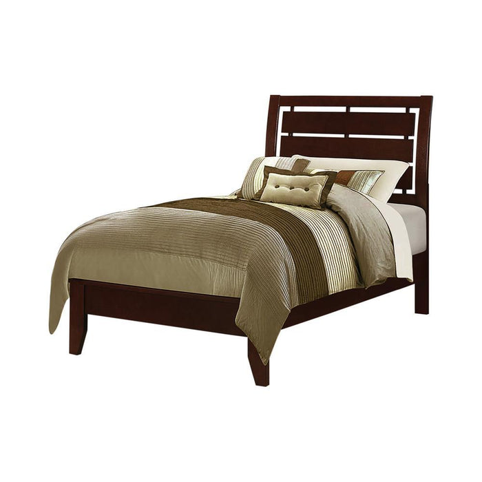 Serenity Twin Bed Rich Merlot - Eclectic 79 Furniture Store