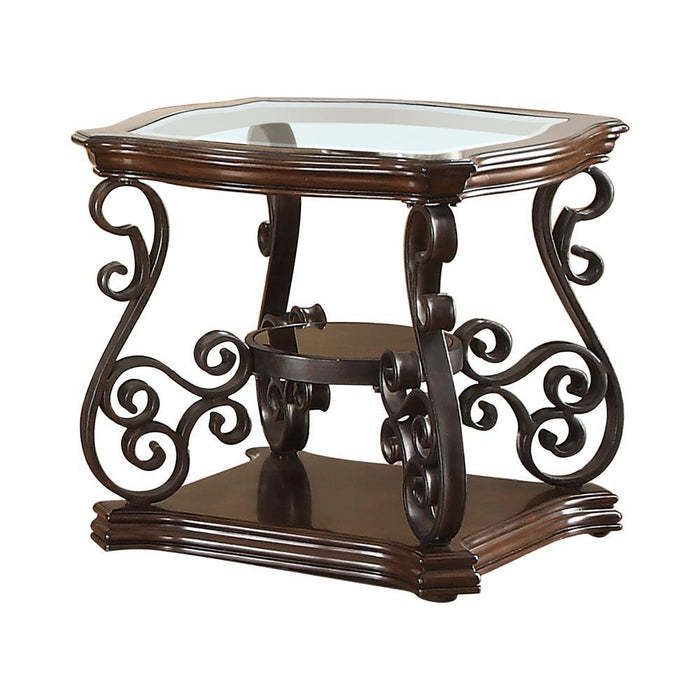 Occasional Traditional Dark Brown End Table - Eclectic 79 Furniture Store