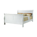 Louis Philippe Traditional Youth White Queen Bed - Eclectic 79 Furniture Store