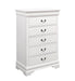 Louis Philippe White Five-Drawer Chest - Eclectic 79 Furniture Store