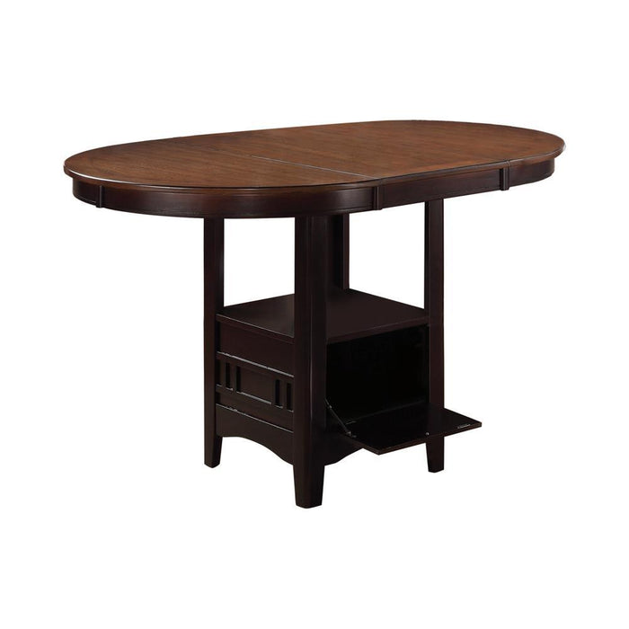 Lavon Transitional Light Oak and Espresso Counter-Height Table - Eclectic 79 Furniture Store