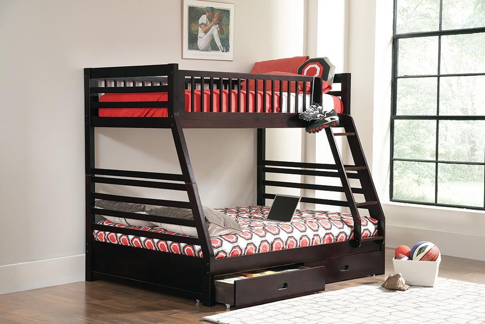 Ashton Cappuccino Twin-over-Full Bunk Bed
