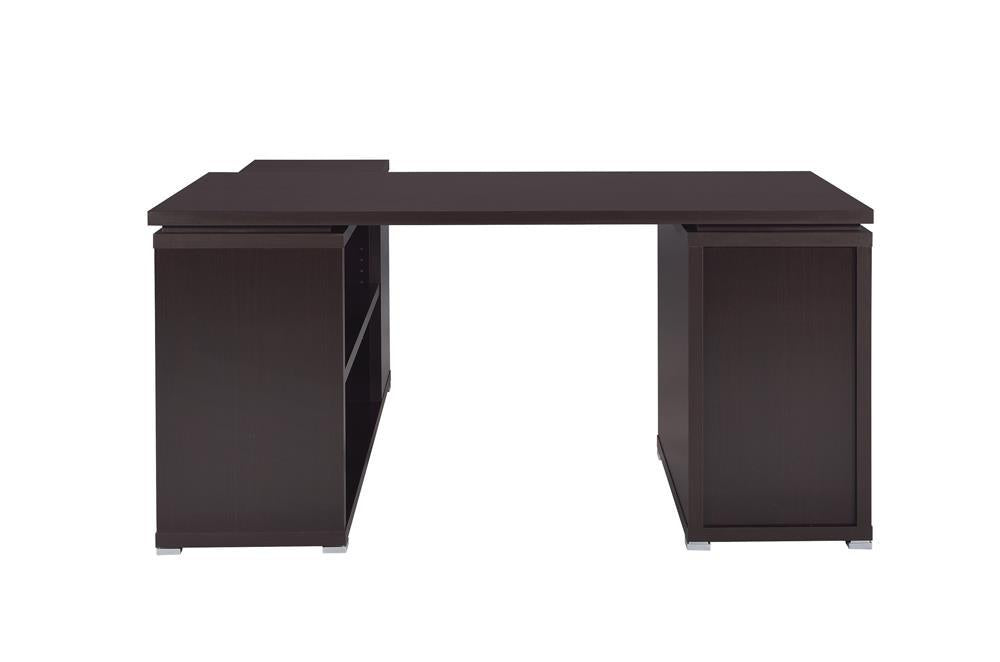 Yvette Cappuccino Executive Desk - Eclectic 79 Furniture Store