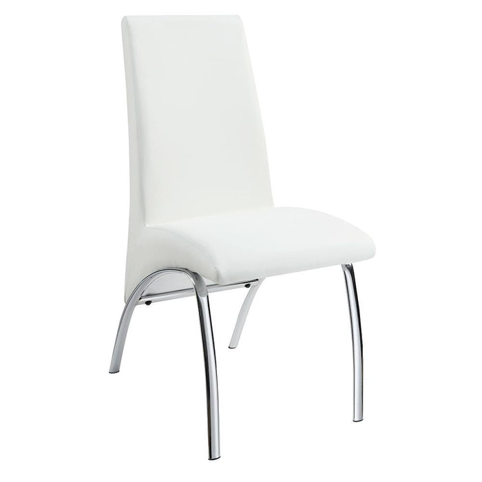 Ophelia Contemporary White Dining Chair - Eclectic 79 Furniture Store