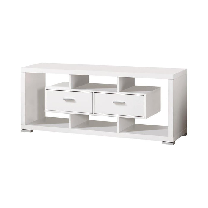 Modern White TV Console - Eclectic 79 Furniture Store