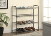 Transitional Black Shoe Rack - Eclectic 79 Furniture Store