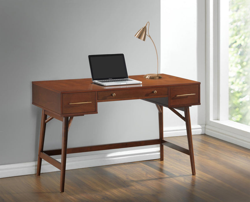 Transitional Walnut Writing Desk - Eclectic 79 Furniture Store