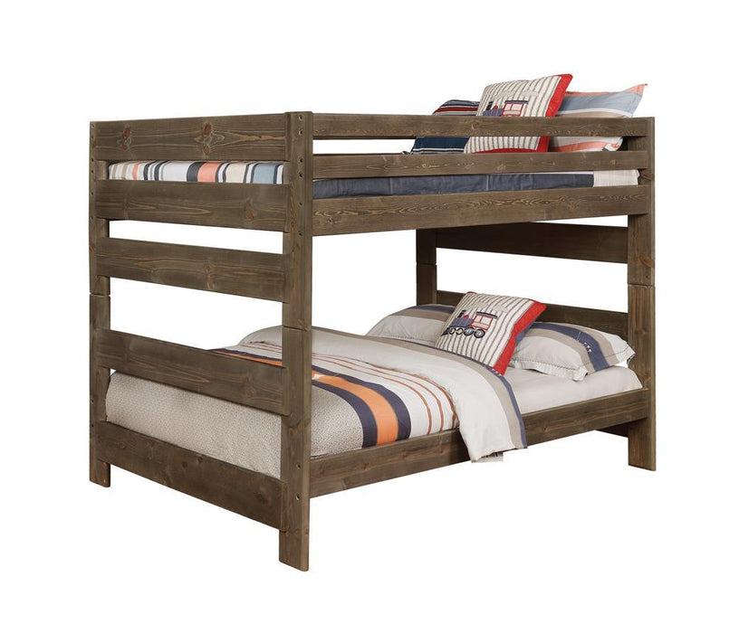 Wrangle Hill Gun Smoke Full/Full Bunk Bed - Eclectic 79 Furniture Store
