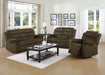 Rodman Chocolate Reclining Loveseat - Eclectic 79 Furniture Store