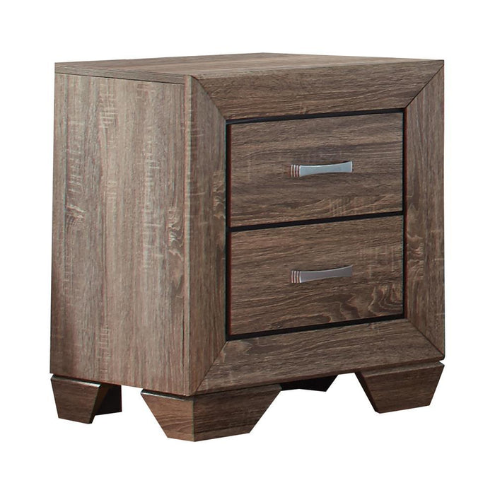 Kauffman Transitional Two-Drawer Nightstand - Eclectic 79 Furniture Store