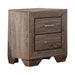 Kauffman Transitional Two-Drawer Nightstand - Eclectic 79 Furniture Store