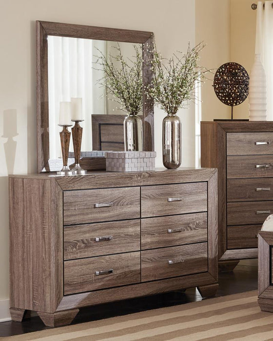 Kauffman Transitional Six-Drawer Dresser - Eclectic 79 Furniture Store
