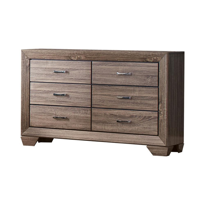 Kauffman Transitional Six-Drawer Dresser - Eclectic 79 Furniture Store