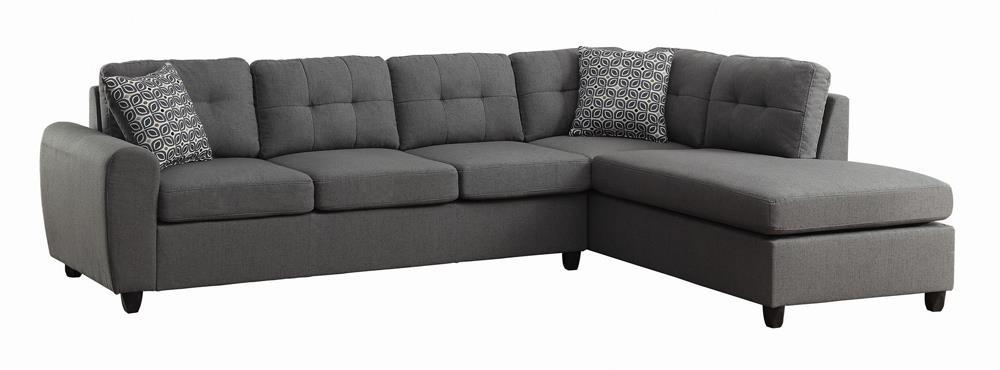 Stonenesse Contemporary Grey Sectional - Eclectic 79 Furniture Store