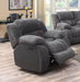 Weissman Grey Glider Recliner - Eclectic 79 Furniture Store