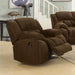 Weissman Brown Glider Recliner - Eclectic 79 Furniture Store
