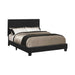 Mauve Upholstered Platform Black Queen Bed - Eclectic 79 Furniture Store