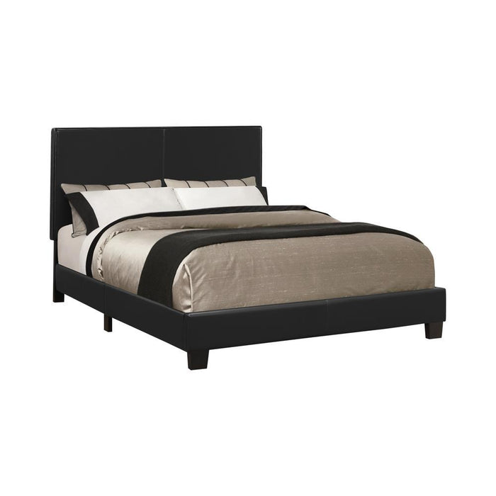 Mauve Upholstered Platform Black Twin Bed - Eclectic 79 Furniture Store