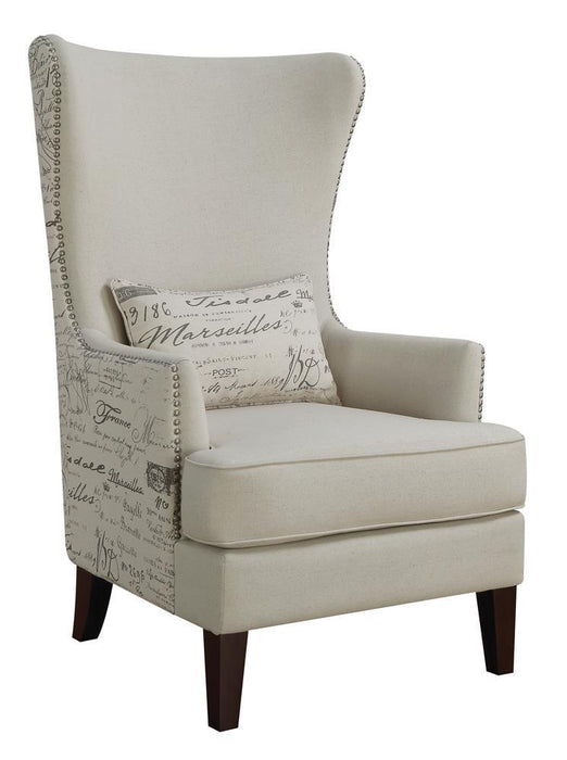 Traditional Cream Accent Chair - Eclectic 79 Furniture Store