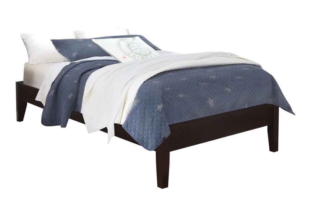 Hounslow Cappuccino Twin Platform Bed - Eclectic 79 Furniture Store
