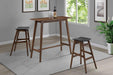 Mid-Century Natural Walnut Bar Stool - Eclectic 79 Furniture Store