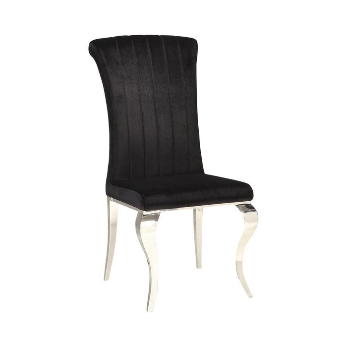 Hollywood Glam Chrome Side Chair - Eclectic 79 Furniture Store