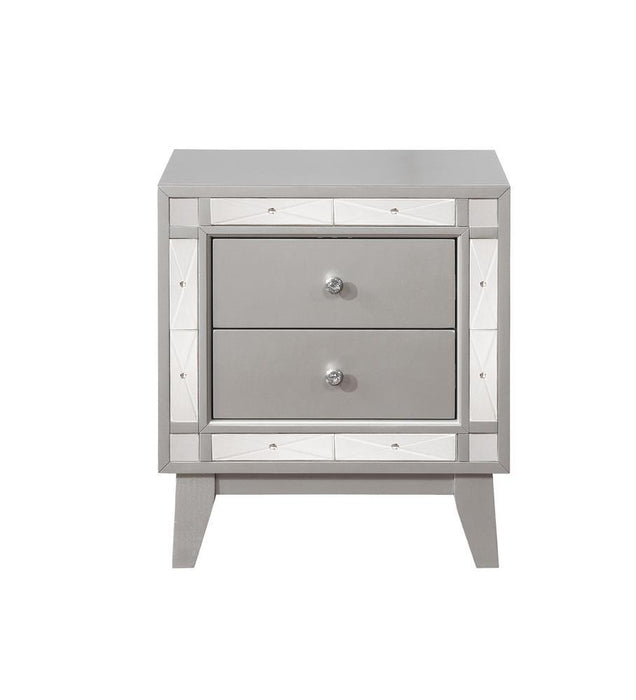 Leighton Contemporary Two-Drawer Nightstand - Eclectic 79 Furniture Store