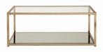 Calantha Modern Chocolate Chrome Coffee Table - Eclectic 79 Furniture Store