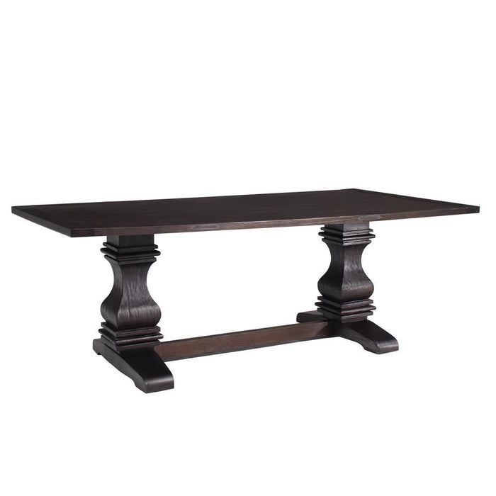 Parkins Traditional Rustic Espresso Dining Table - Eclectic 79 Furniture Store