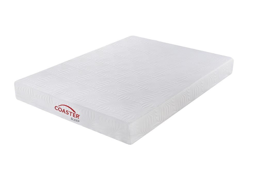 Keegan White 8-Inch Twin Memory Foam Mattress - Eclectic 79 Furniture Store