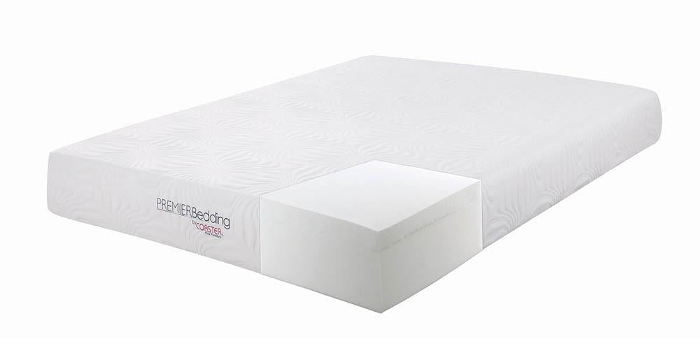 Key White 10-Inch California King Memory Foam Mattress - Eclectic 79 Furniture Store