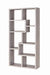 Transitional Grey Driftwood Bookcase - Eclectic 79 Furniture Store