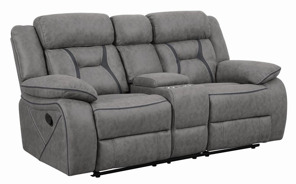 Houston Casual Stone Motion Loveseat - Eclectic 79 Furniture Store
