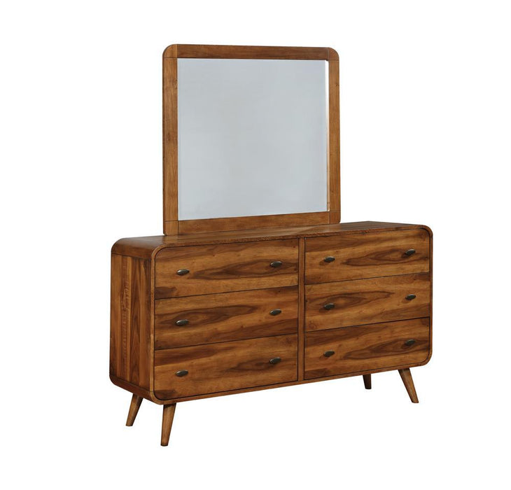 Robyn Dark Walnut Mirror - Eclectic 79 Furniture Store